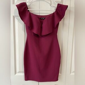 Fashion Nova Dress small burgundy maroon purple brand new